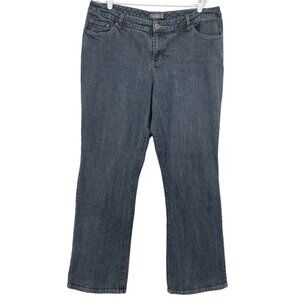 Venezia Women's Denim Jeans Size 4 Tall Straight Leg High Rise Stretch Blue